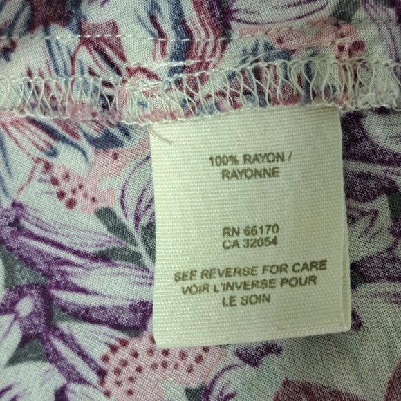 Free People Women's A Line Mini Dress Flutter Sleeve Pink Multi Floral Rayon 10 - Picture 5 of 6